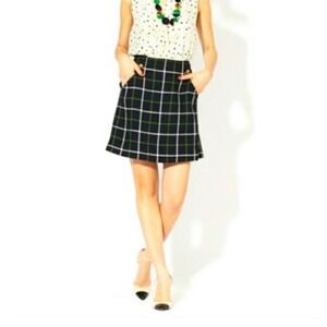 Kate Spade Plaid Fallon Skirt The Rules Size 4 Women's Academia Preppy‎